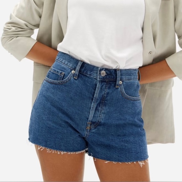 Everlane denim cheeky shorts - Picture 1 of 9